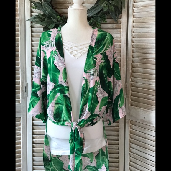 ✴️LAST ONE✴️ SMALL TROPICAL PRINT KIMONO - Picture 12 of 12